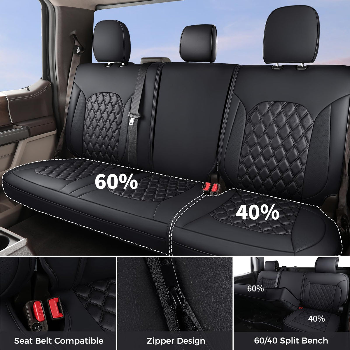 Huidasource center console cover installed on Wrangler JK for unified interior protection