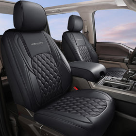 Huidasource front seat covers fitted on Jeep Wrangler JK showing protection and renewed look