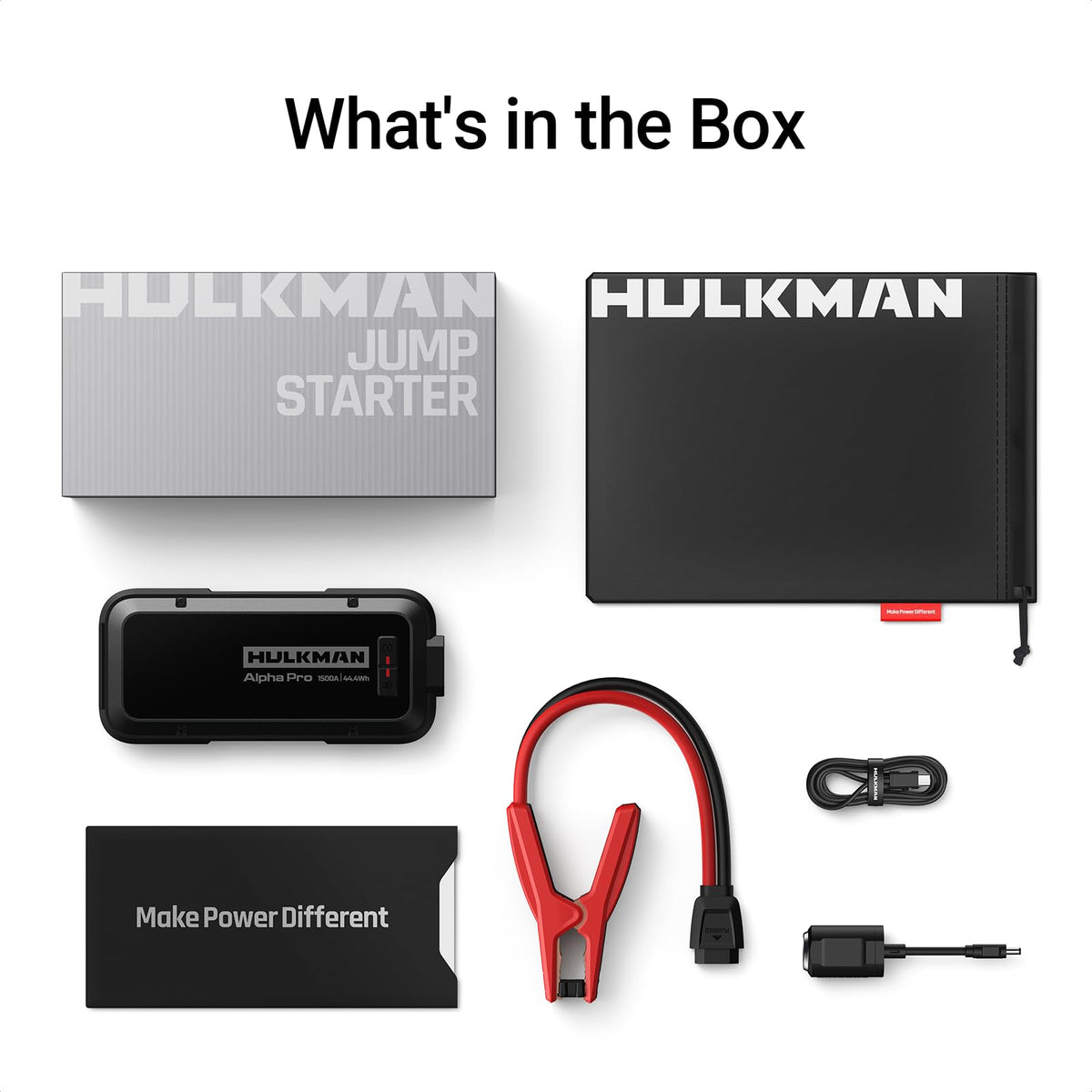 Hulkman Alpha Pro roadside lifestyle scene showing emergency readiness and peace of mind