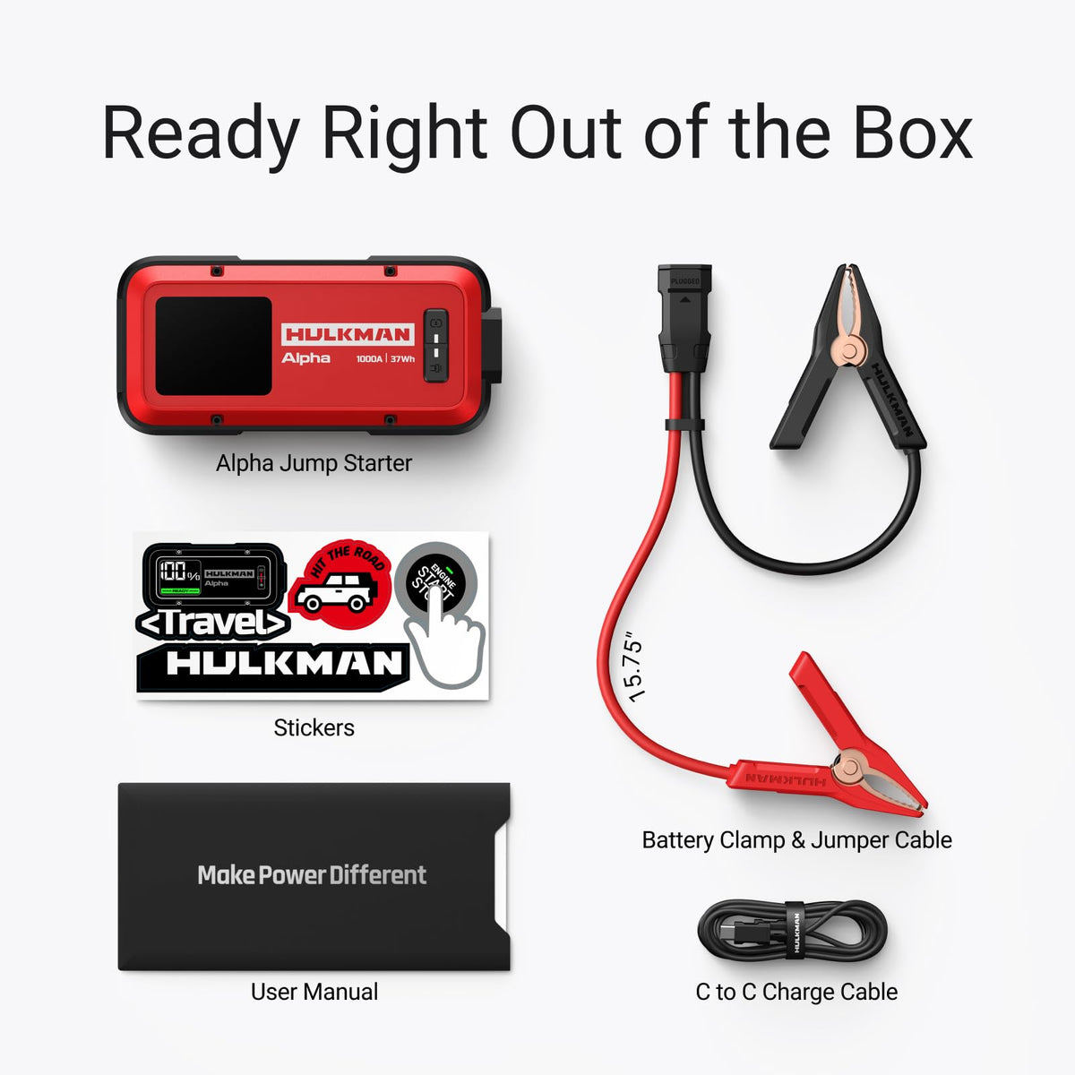 Hulkman Alpha next to a wallet showing size comparison and compact convenience