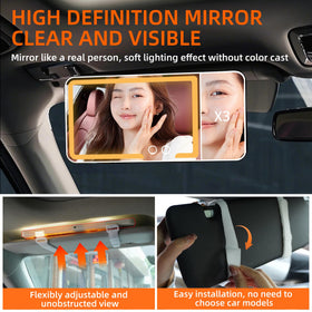 HUMBEST closed mirror detail highlighting slim profile and easy storage