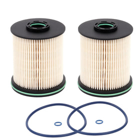 Humoony front view of TP1015 fuel filter showing fit and shape for easy replacement