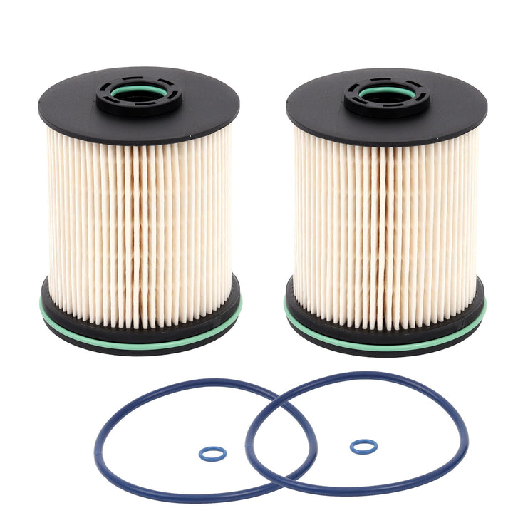 Humoony front view of TP1015 fuel filter showing fit and shape for easy replacement