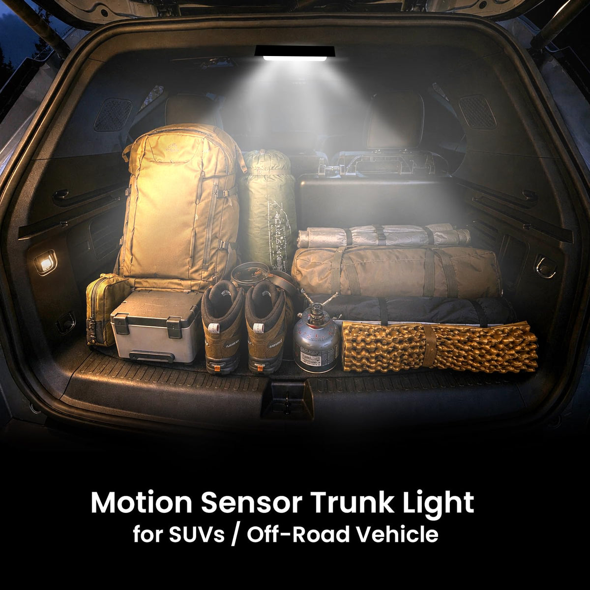 HUOYANGUANG lighting trunk cargo for safe organized loading at night