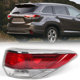 Huray right outer tail light front view showing clear red lens and OEM look