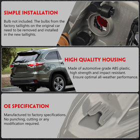Huray tail light size comparison with ruler demonstrating correct fitment