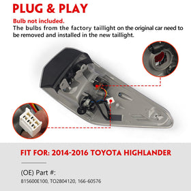 Huray left tail light side profile showing housing depth and mounting alignment