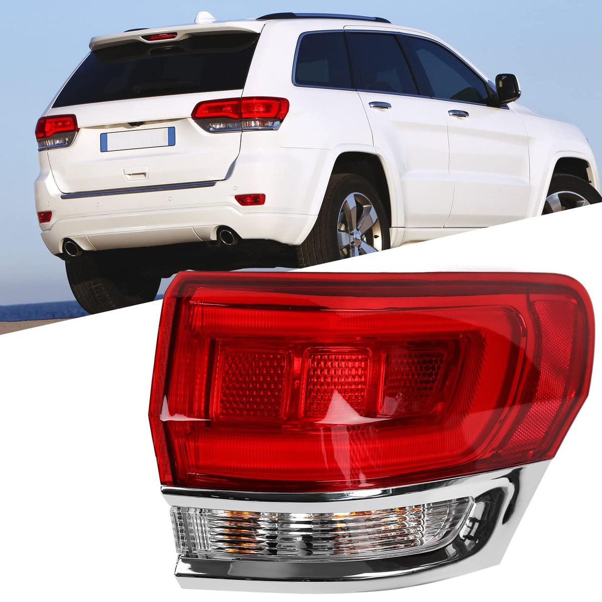 Huray right outer tail light front view showing fit and finish benefit