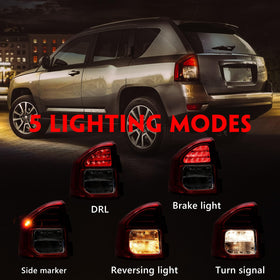 Huray tail light installed on Jeep Compass demonstrating factory-style appearance