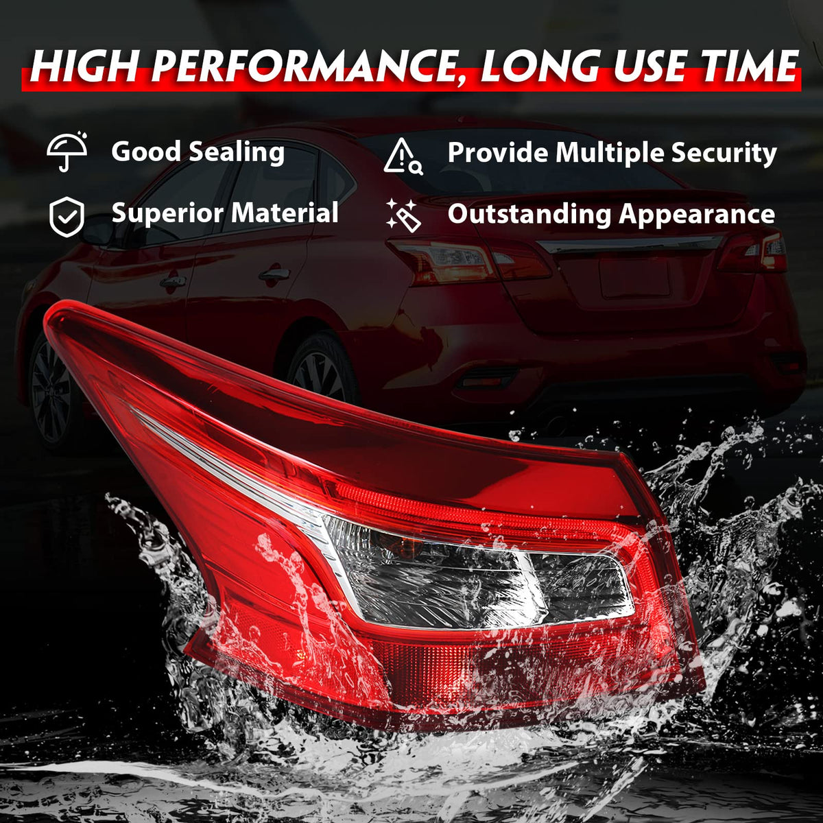 Huray tail light packaging and included hardware showing ready-to-install convenience benefit