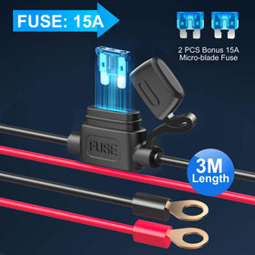 HURMAI cable and eyelet terminals showing heavy-duty wiring for secure connections