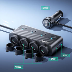 HURMAI LED voltage display close-up monitoring battery health instantly