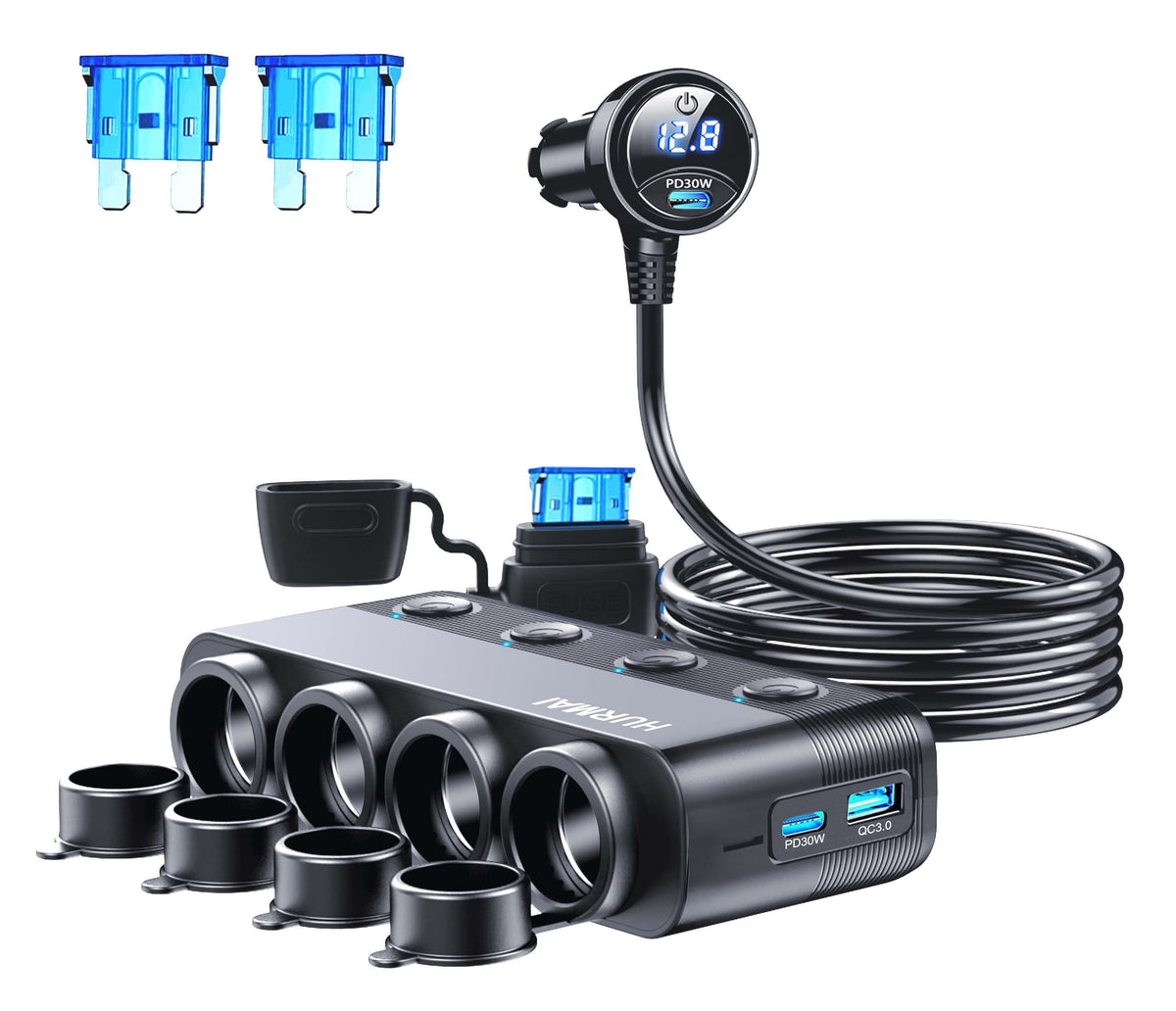 HURMAI powering multiple connected devices in use for road trips and work