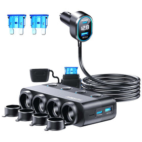 HURMAI front view showing all sockets and ports, convenient multi-device power