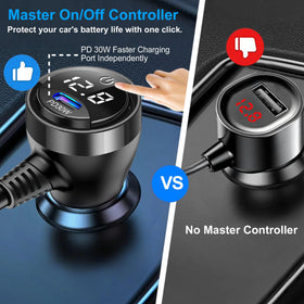 HURMAI individual power switches view for each socket to save battery life