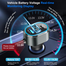 HURMAI LED voltage display close-up, monitors battery health instantly