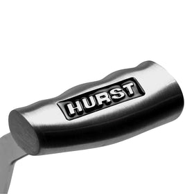 Hurst T-handle installed in car interior improving shift control