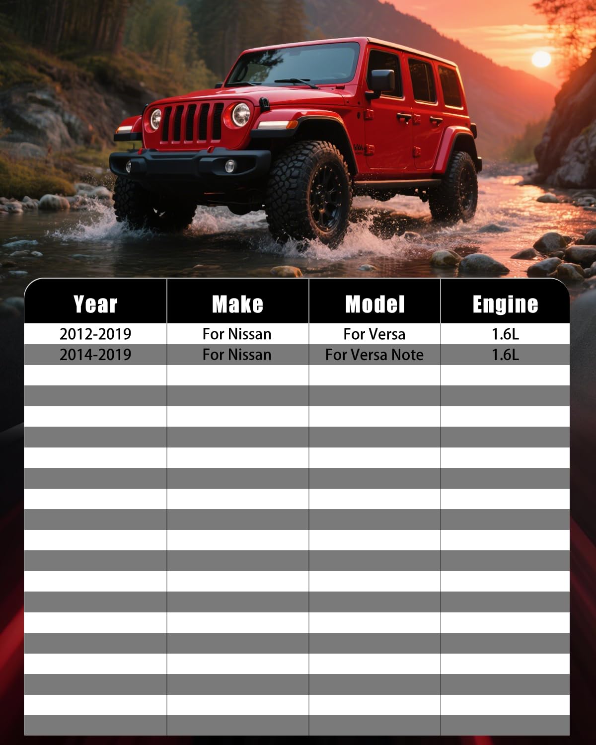 HUSCH product label and packaging indicating correct vehicle compatibility