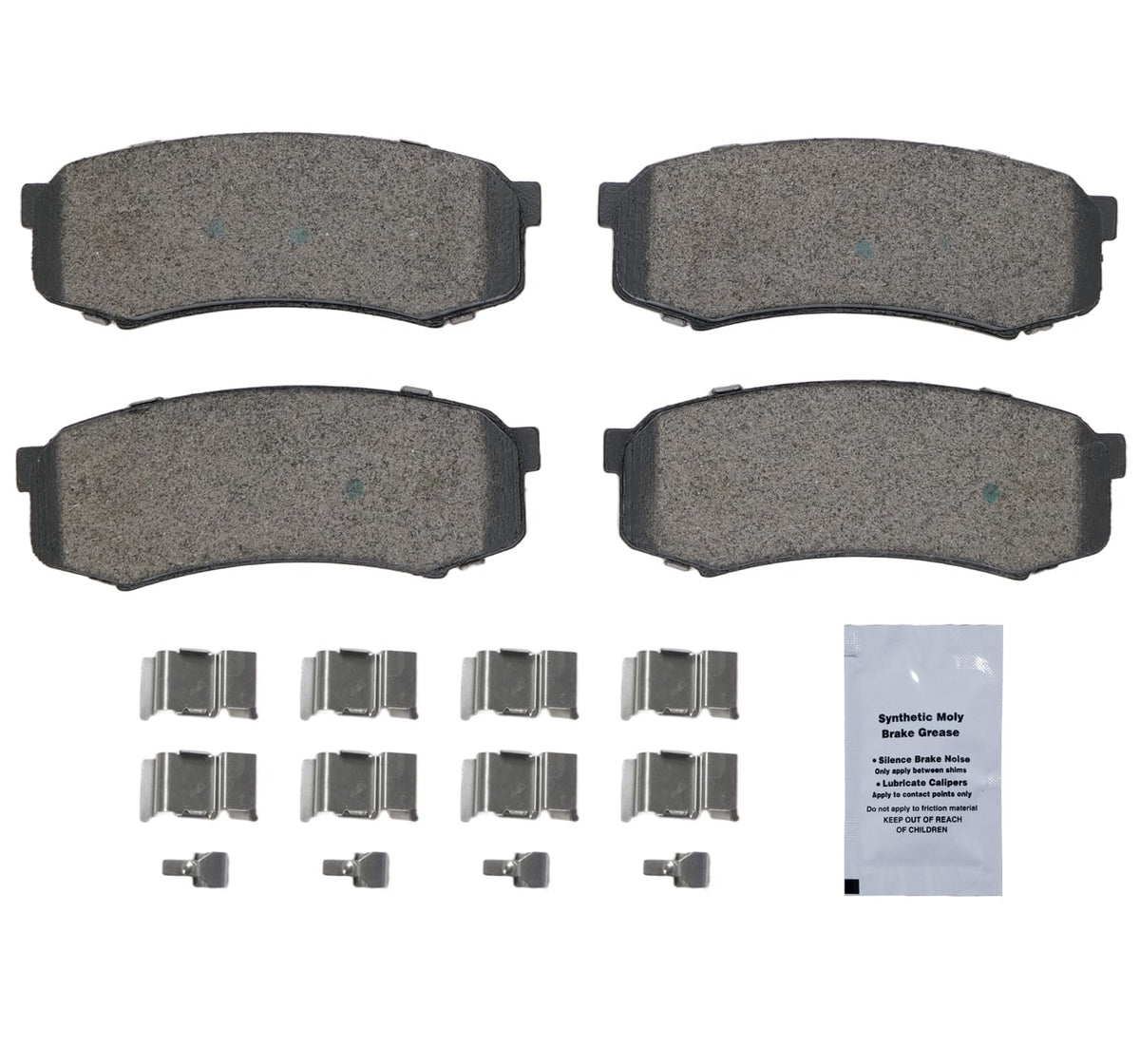 HUSCH ceramic pad close-up of friction surface for consistent braking