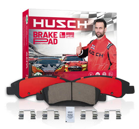 HUSCH front ceramic pads packaging showing kit contents and benefits