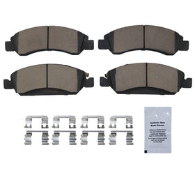 HUSCH brake pad front profile illustrating pad shape and fit accuracy
