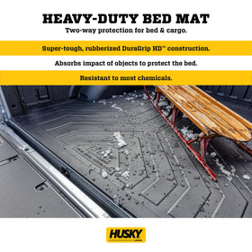 Husky Liners close-up of DuraGrip texture offering slip resistance and durability