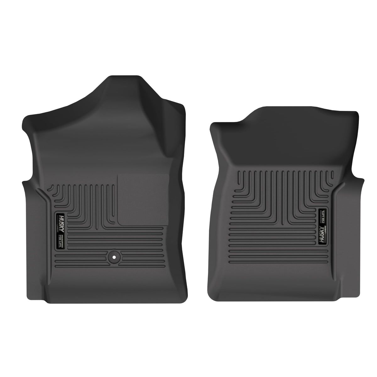 Husky Liners front packaging showing 2-piece Weatherbeater set and fit
