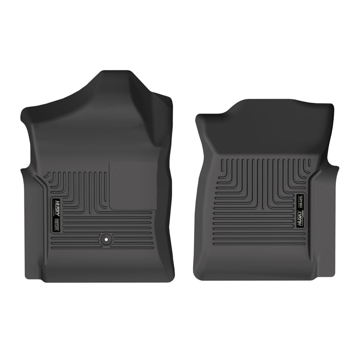 Husky Liners front packaging showing 2-piece Weatherbeater set and fit