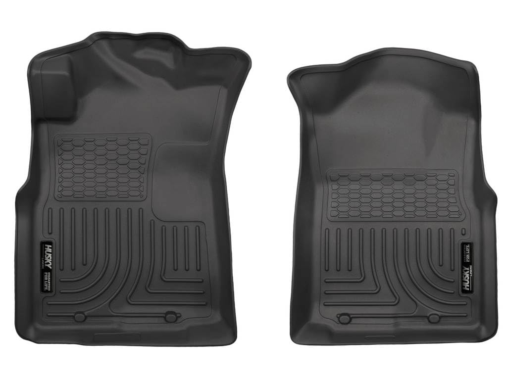 Husky Liners front passenger view showing full coverage and carpet protection