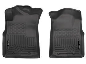 Husky Liners front passenger view showing full coverage and carpet protection