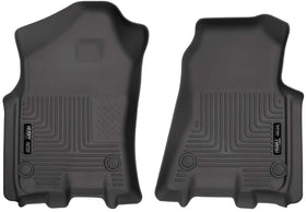 Husky Liners packaging showing front-row 2-piece set, durable protection