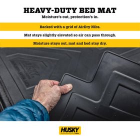 Husky Liners installed in Ford F-150 5'7" bed protecting paint and sides