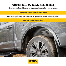 Husky Liners close-up of guard texture highlighting impact-resistant finish and durability