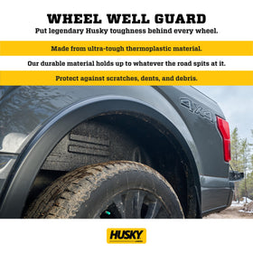 Husky Liners installed side profile on Ford F-150 showing seamless, factory-like protection