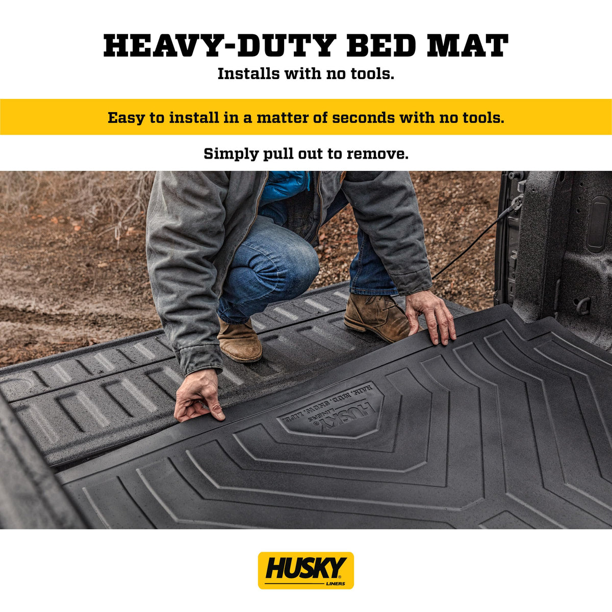 Husky Liners underside showing Air Dry Nibs promoting airflow and dryness