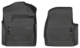 Husky Liners Weatherbeater front mats in packaging showing fit and finish benefit