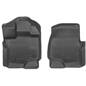 Husky Liners Weatherbeater front packaging showing black liner set and model fit benefit