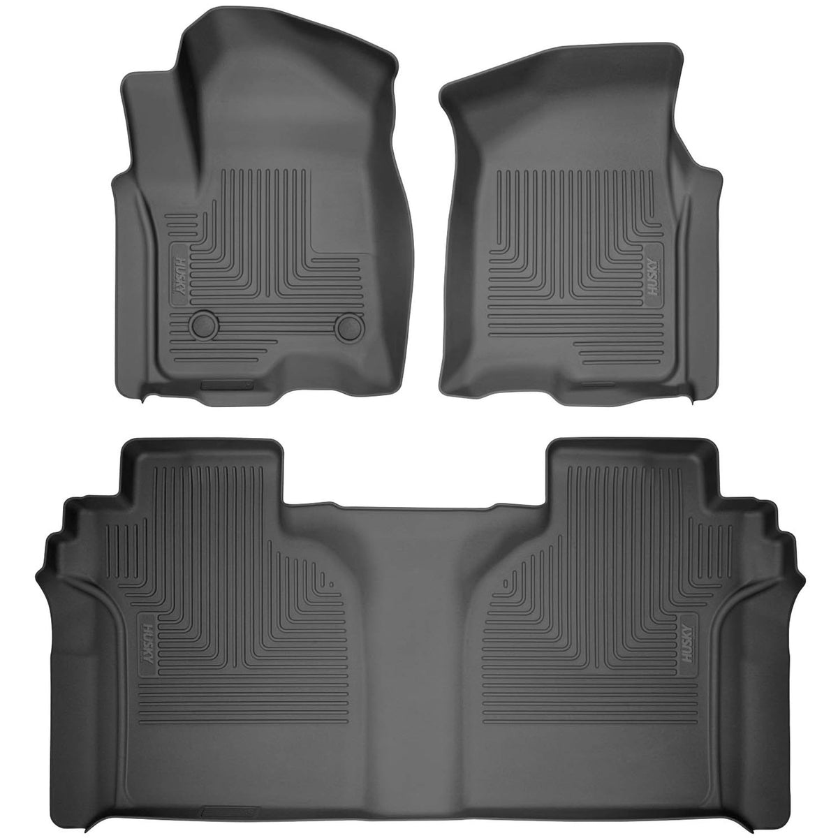 Husky Liners front row fit showing precision and clean coverage benefit