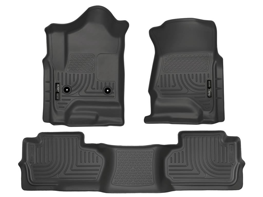 Husky Liners front row overhead view showing precise fit and clean look