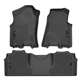 Husky Liners front row overhead view showing precise fit and full protection