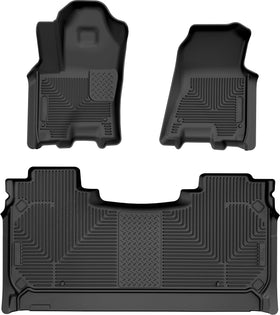 Husky Liners front view showing exact-fit coverage and full protection
