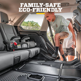 Husky Liners installed passenger side demonstrating edge-to-edge coverage