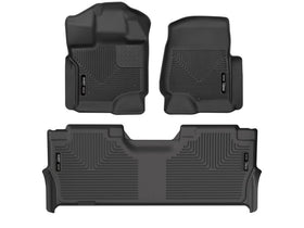 Husky Liners front mats installed showing driver and passenger coverage and fit