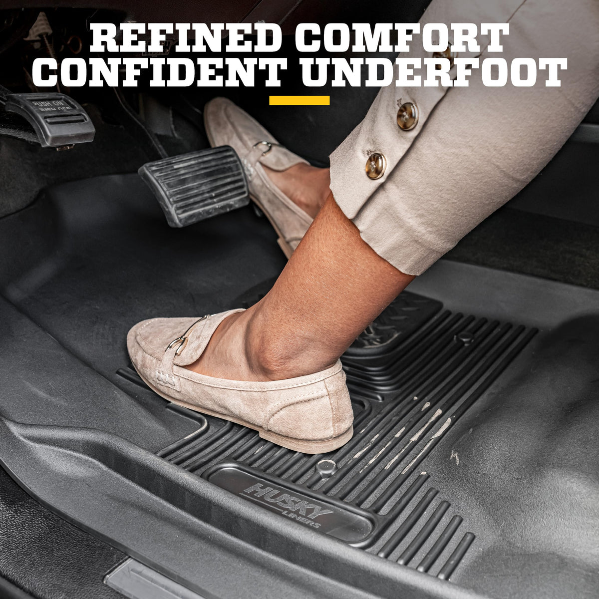 Husky Liners textured DuraGrip surface detail for confident foot traction