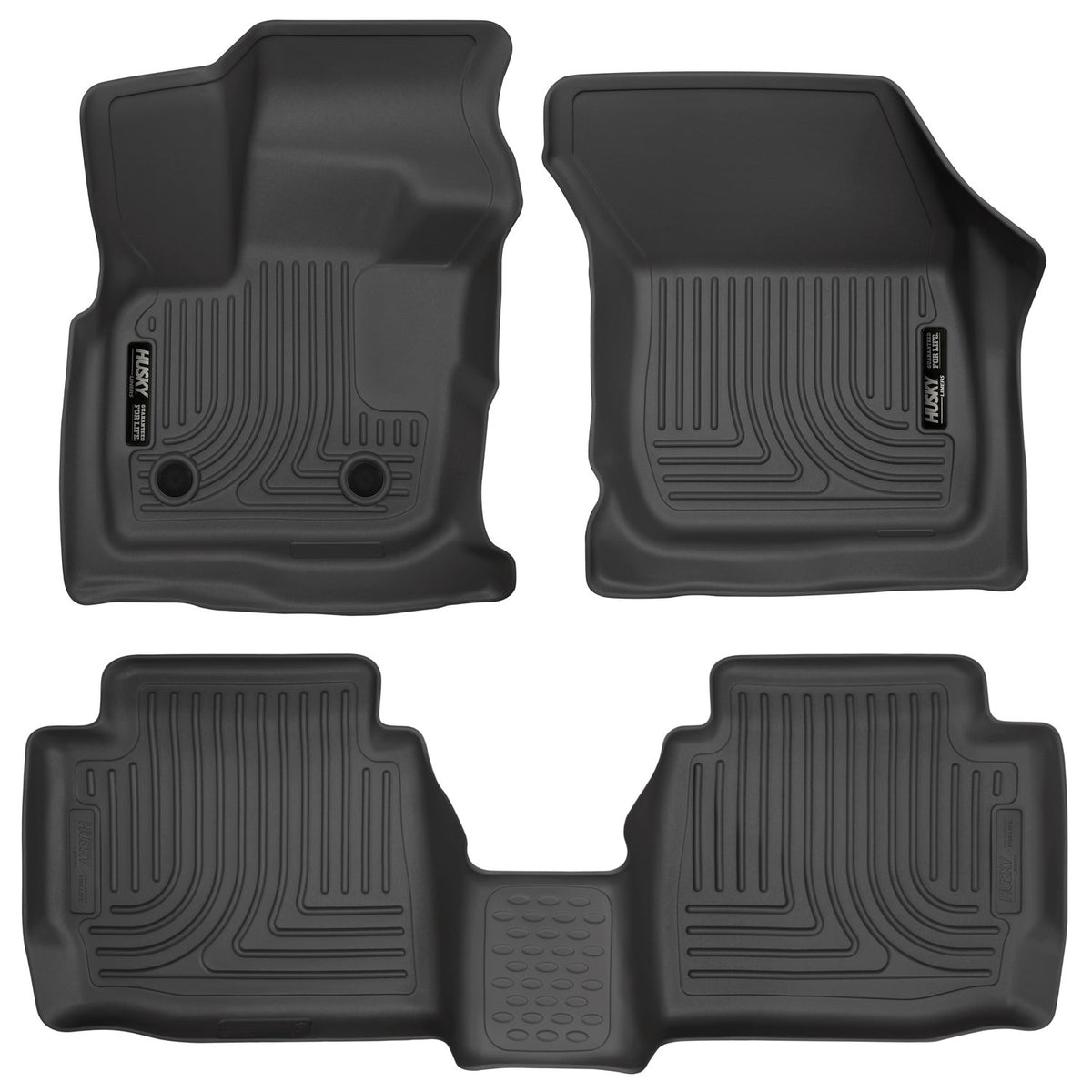 Husky Liners front driver mat showing precise fit and durable protection