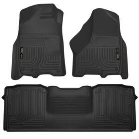 Husky Liners front-row overhead view showing full coverage and easy cleanup