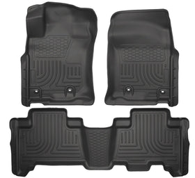 Husky Liners front mat view showing precise fit and all-weather protection