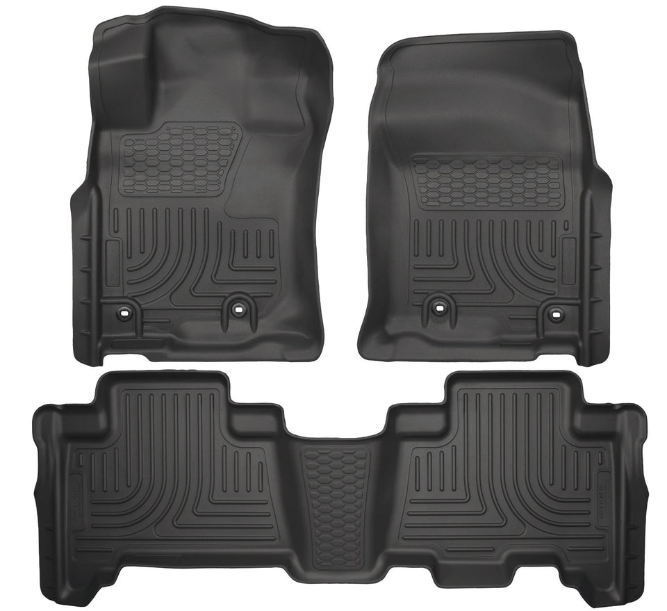 Husky Liners front mat view showing precise fit and all-weather protection