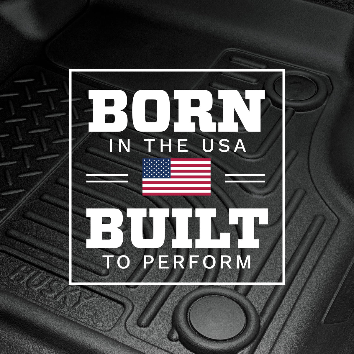 Husky Liners second-row full-width liner protecting Mega Cab rear floor