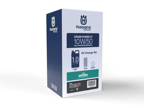 Husqvarna Motorex kit front packaging showing complete service contents and correct fitment